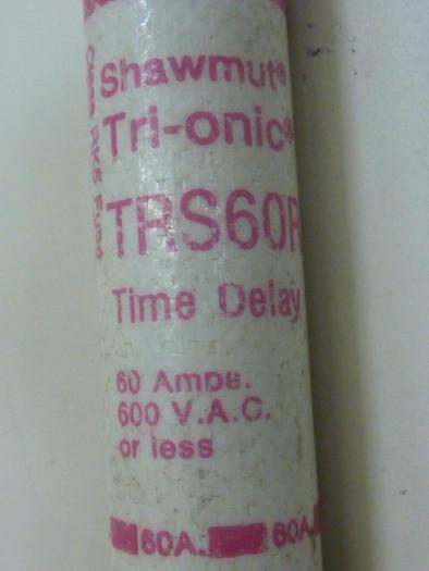 Used GOULD / SHAWMUT 60 Amp Fuse TRS60R #62384