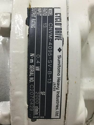 Used SUMITOMO AC Servo Motor w/ Cyclo Drive FS263MTCT16 #105053