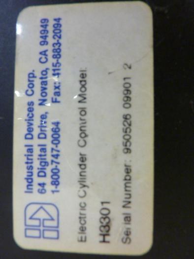 Used INDUSTRIAL DEVICES Cylinder Control H3301 #55750