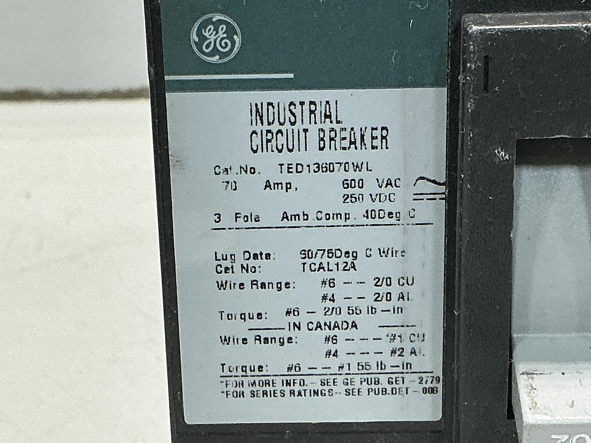 Used GENERAL ELECTRIC / GE TED136070WL