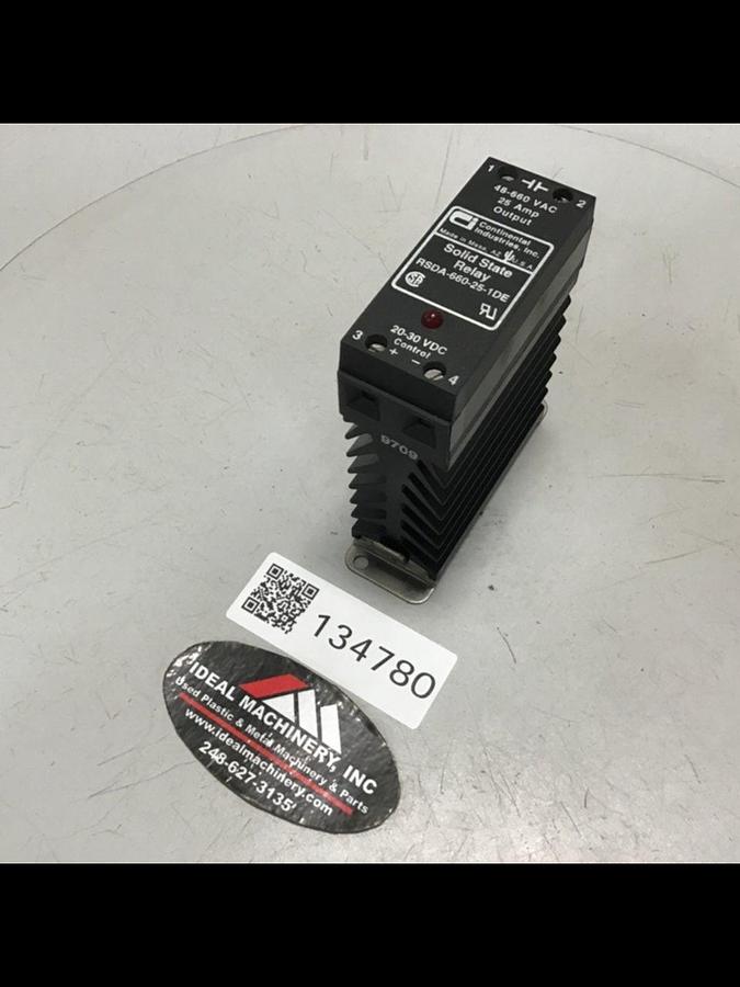 Used CONTINENTAL INDUSTRIES Solid State Relay RSDA-660-25-1DE Used
