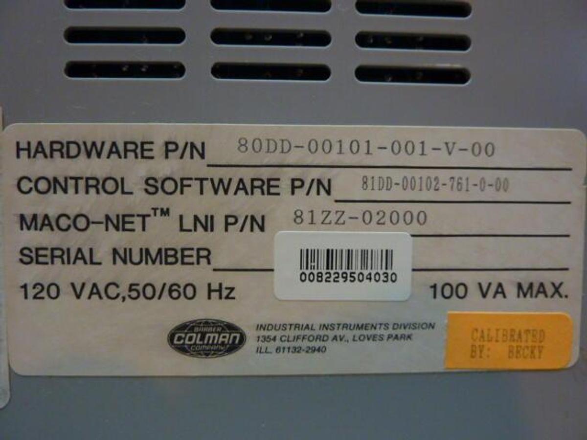 Used BARBER COLMAN Temperature Module 80DD-00101-001-V-00 #5505