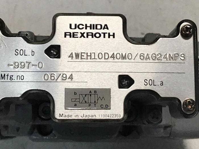 Used REXROTH Valve 4WEH10D40M0/6AG24NPS-997-0 #137311