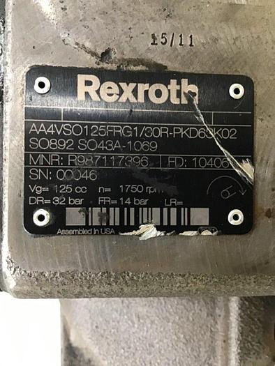Used REXROTH Pump AA4VSO125FRG130RPKD63K02 Used