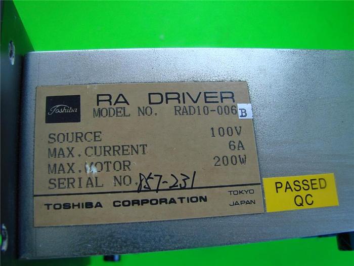Used TOSHIBA RA Driver RAD10-006B Used