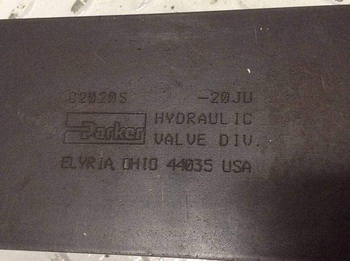 Used PARKER Hydraulic Check Valve C2020S-JU #89233