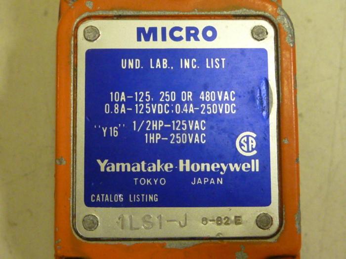 Used YAMATAKE Micro Limit Switch 1LS1-J #66933