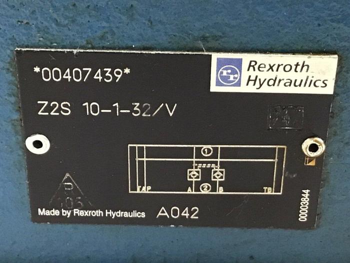 Used MANNESMANN REXROTH Check Valve Z2S10132 #126184
