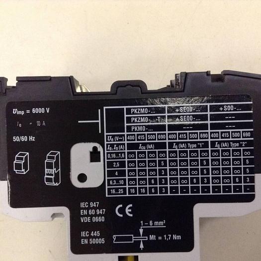 Used MOELLER Motor Protector Circuit Breaker PKZM0-10 #73107