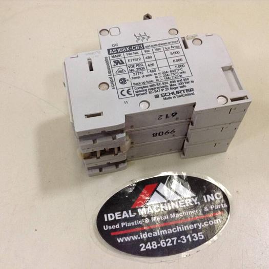 Used SCHURTER 20 Amp Circuit Breaker AS168X-CB3/H200 #75688