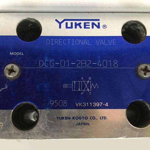 Used YUKEN Directional Valve DCG-01-2B2-4018 #91738