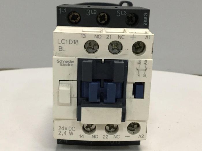 Used SCHNEIDER ELECTRIC Contactor LC1D18BL #108802