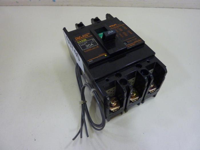 Used FUJI ELECTRIC 20 Amp Auto Circuit Breaker SA33B-20 #60740