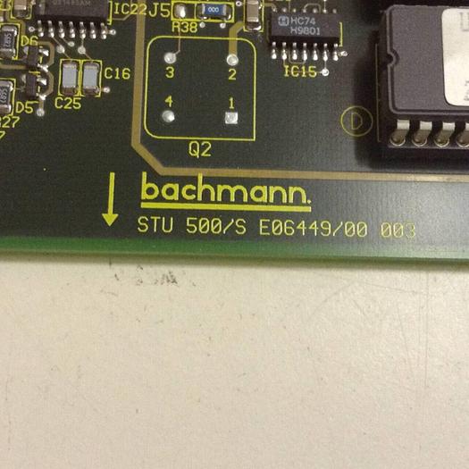 Used BACHMANN ELECTRONIC Circuit Board STU500/S E06449/00 002 Used