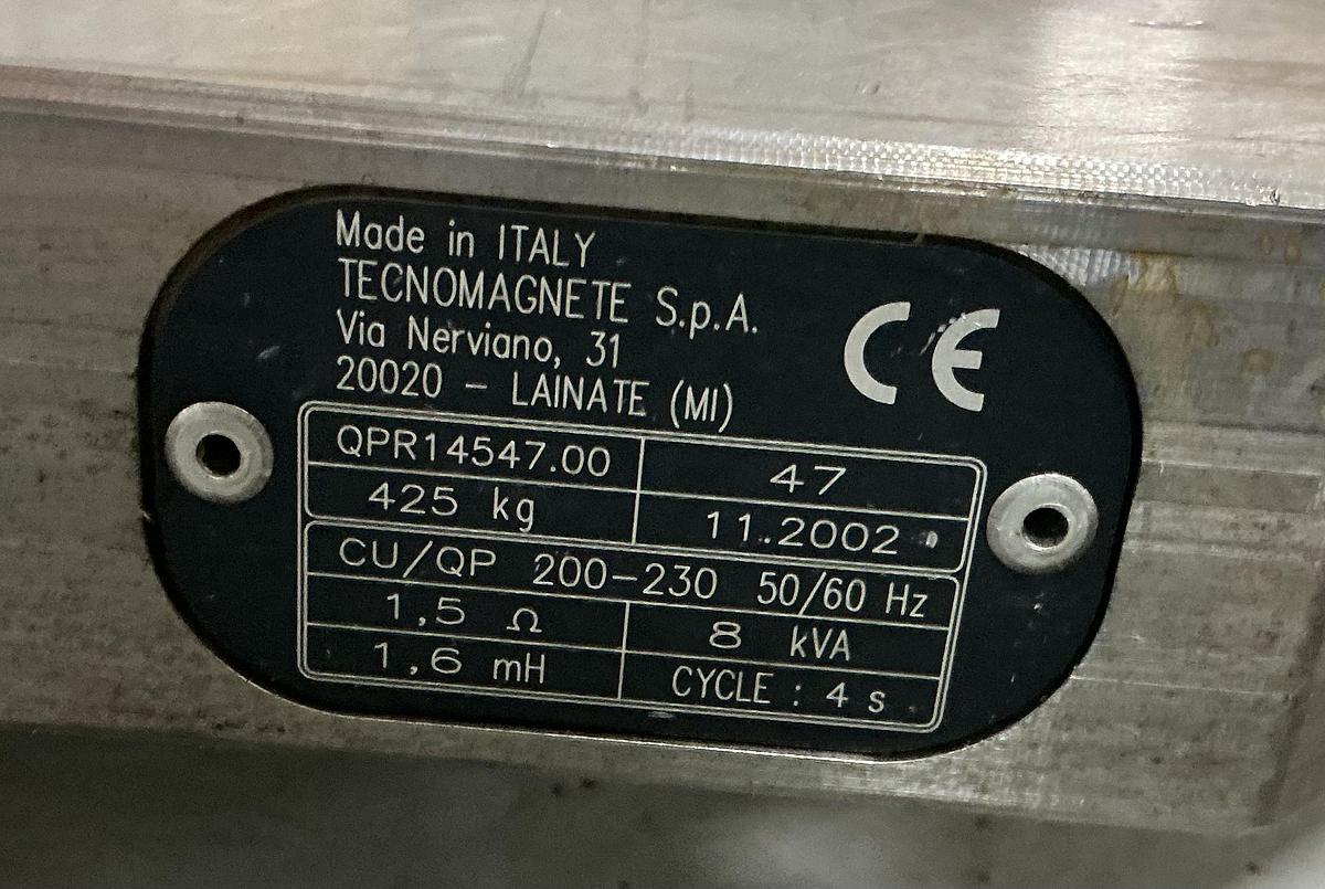 Used TECNOMAGNETE  QPR14546.00