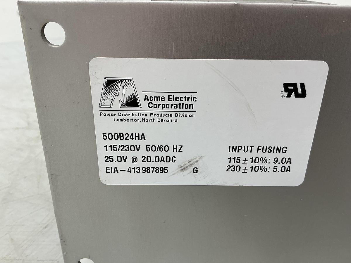 Used ACME ELECTRIC 500B24HA