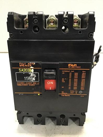 Used FUJI ELECTRIC 150 Amp Breaker SA203B Used