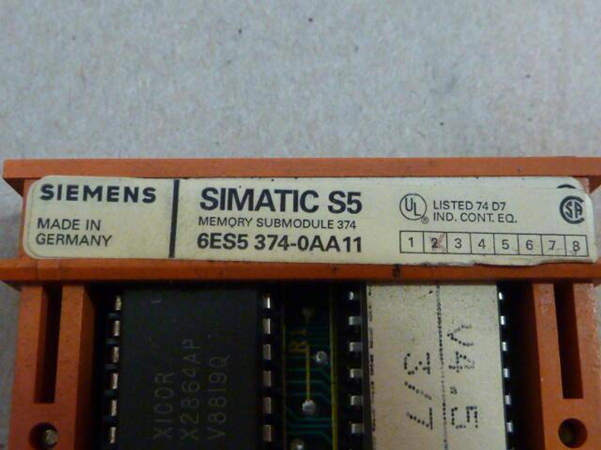 Used SIEMENS Memory Submodule 6ES5 374-0AA11 Used