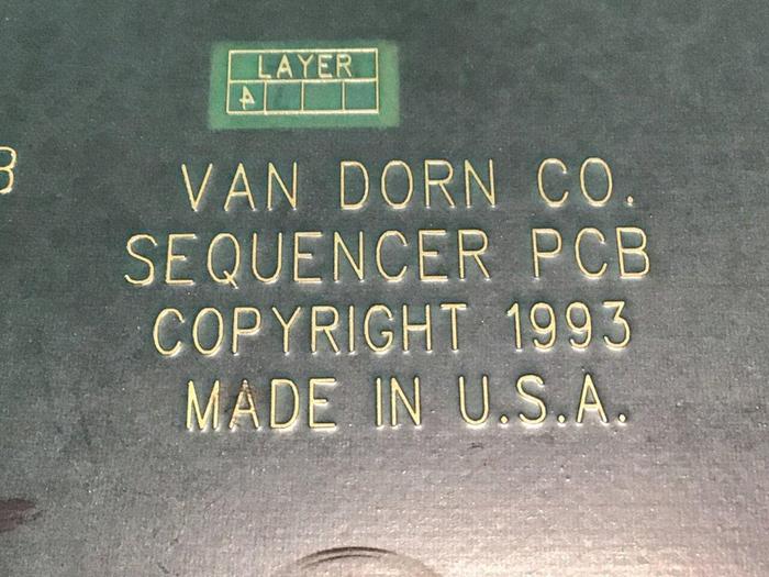 Used VAN DORN Sequencer Circuit Board PC330-029 330-029 Used