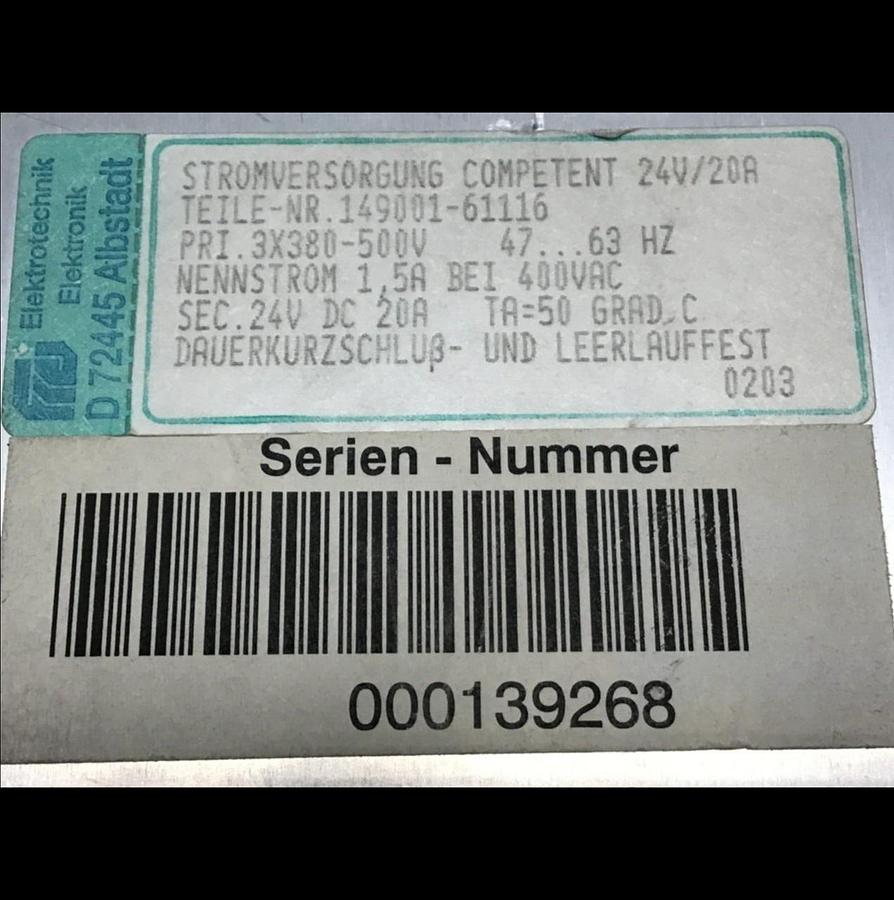 Used COSMOS Power Supply 149001-61116 Used