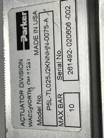 Used PARKER Actuator Cylinder P5L-TL025J2KNNHN-0075-A #112901