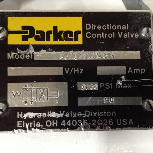 Used PARKER Directional Control Valve D3ML4B10X4384 #89848
