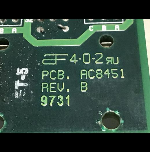 Used APSCO Van Dorn Rack Circuit Board AC8450 USED