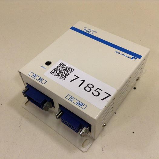 Used RELIANCE ELECTRIC PG Isolator w/ Cable PGIA-1 #71857