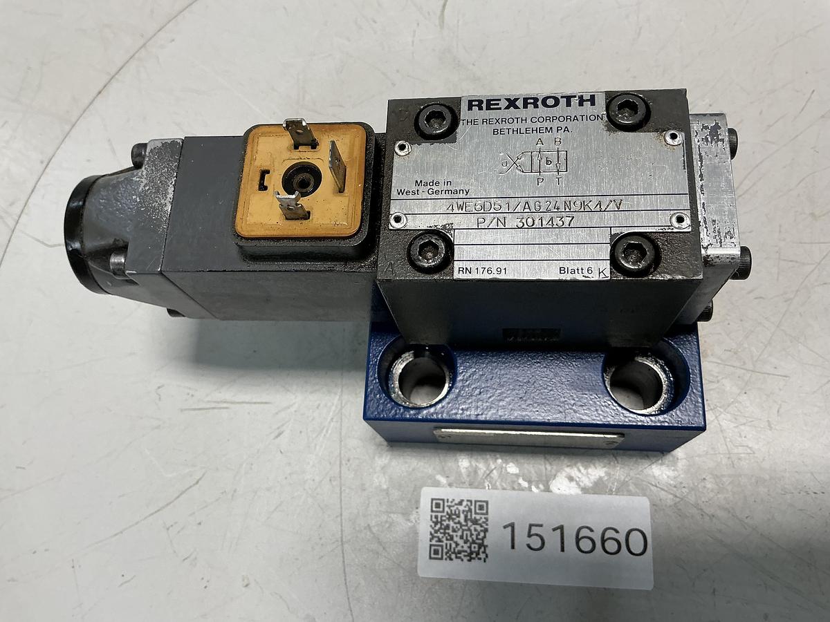 Used REXROTH 4WE6D51/AG24N9K4/V