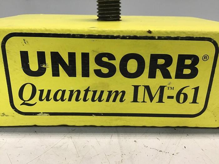 Used UNISORB Leveling Mount Pad 7 x 4 QUANTUM IM-61 #122696