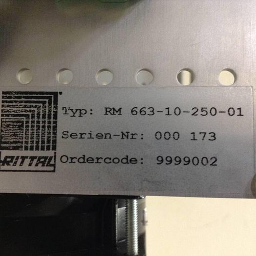 Used RITTAL Card Rack RM 663-10-250-01 #85987