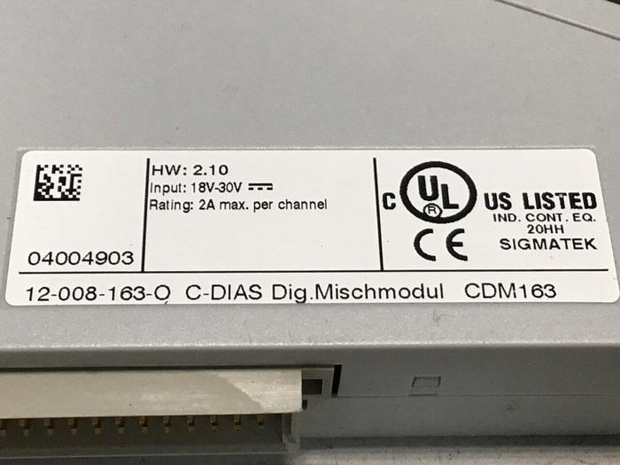 Used SIGMATEK Module CDM163 12-008-163-O USED