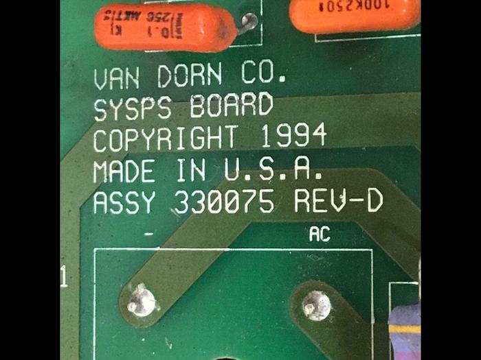 Used VAN DORN Power Supply 330075 USED