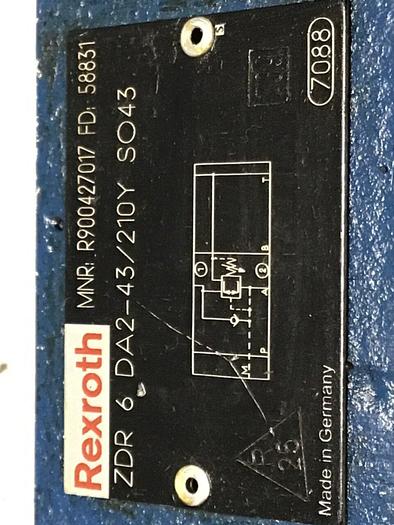 Used REXROTH Valve ZDR6DA243210YSO43 #123275