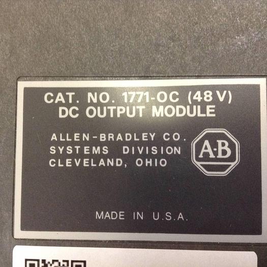 Used ALLEN BRADLEY DC Output Module 1771-OC (48V) #84390