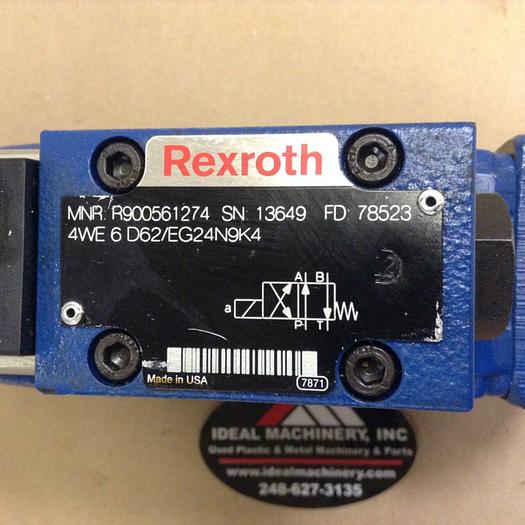Used REXROTH Valve 4WEH10C44/6EG24N9K4 #78883