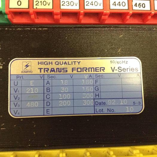 Used KINRYO Transformer V-SERIES USED