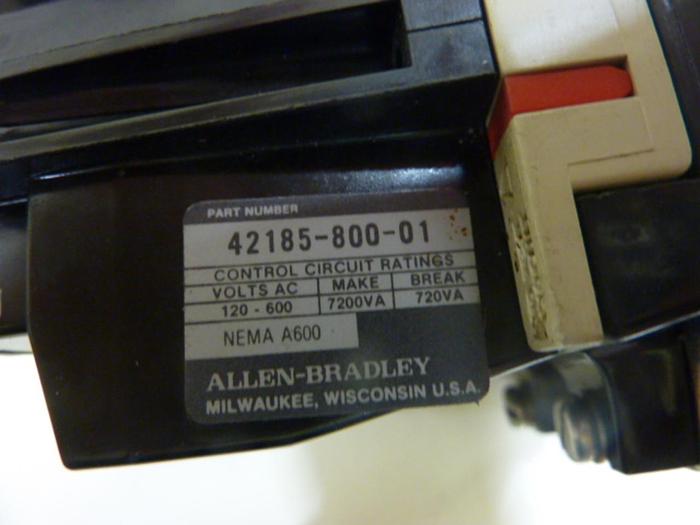 Used ALLEN BRADLEY Starter Size 1 509-BOD SER B W46 #43844