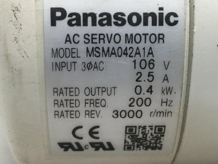 Used PANASONIC Servo Motor MSMA042414 #109712