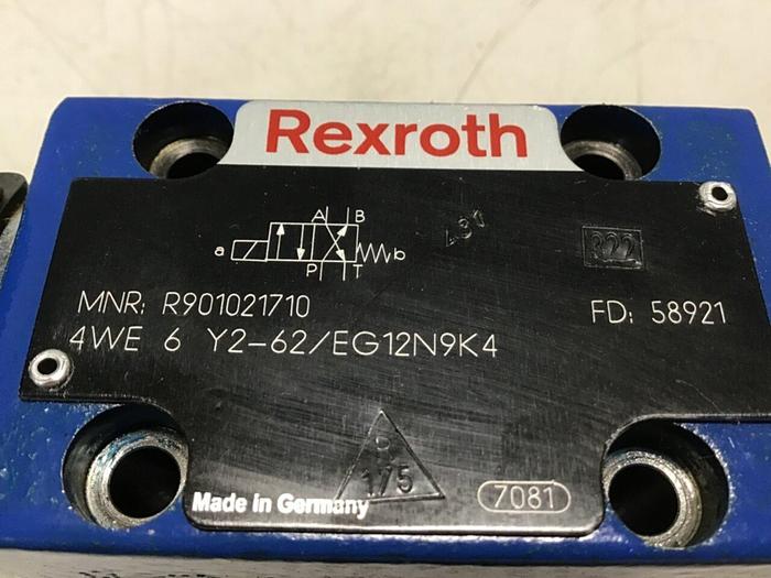 Used REXROTH Valve 4WE6Y262EG12N9K4 #122863