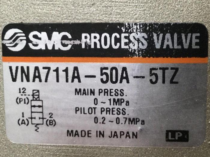 Used SMC 2 Way Media Valve VNA711A-50A-5TZ #104568