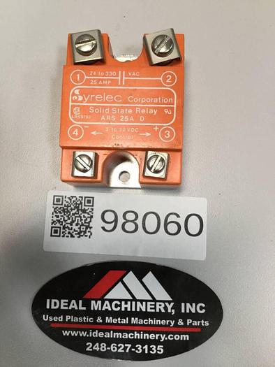 Used SYRELEC Solid State Relay ARS 25A D #98060