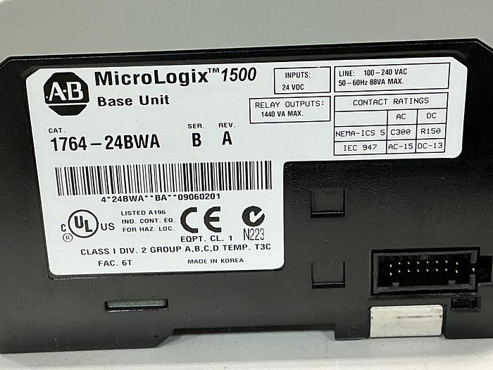 Used ALLEN BRADLEY 1764-24BWA SER B