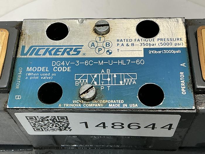 Used VICKERS DG4V-3-6C-M-U-HL7-60