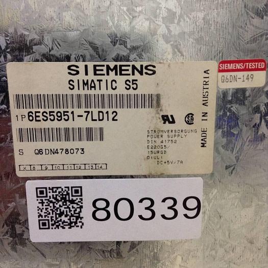 Used SIEMENS Power Supply 6ES5 951-7LD12 #80339