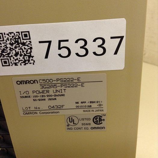 Used OMRON I/O Power Unit C500-PS222-E #75337