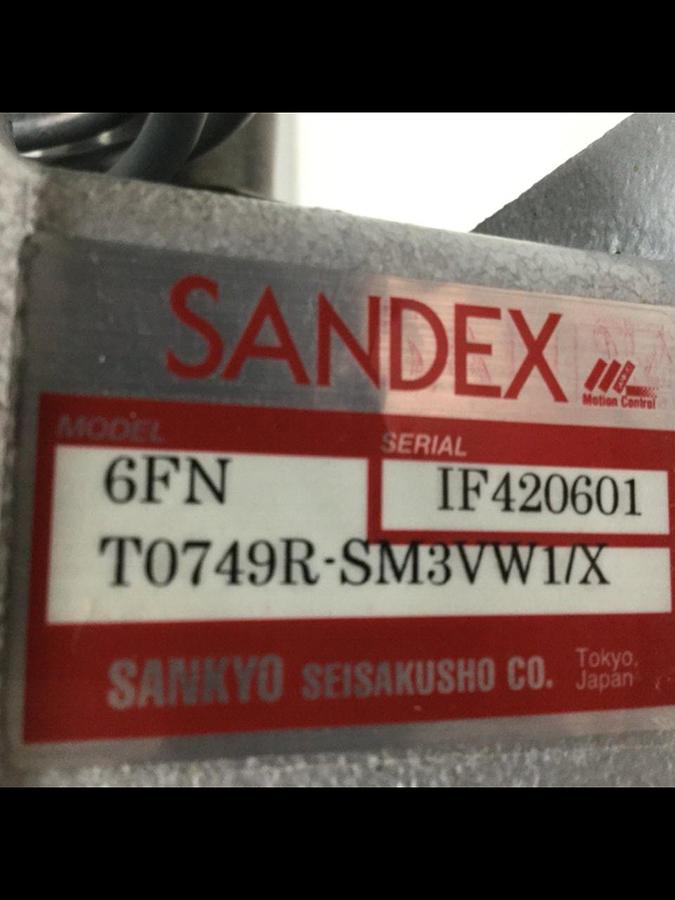 Used SANDEX Indexing Drive 6FNT0749R-SM3VW1/X USED