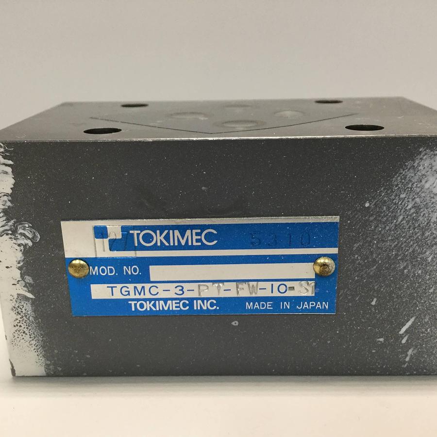 Used TOKIMEC Pressure Relief Valve TGMC-3-PT-FW-10-S1 USED