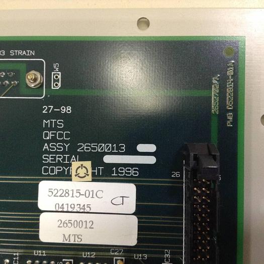Used MTS Circuit Board 522815-01C #79322