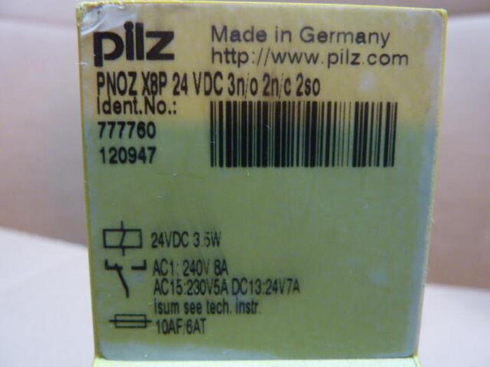 Used PILZ Safety Relay PNOZX8P24VDC3N/O2N/C2SO #36679